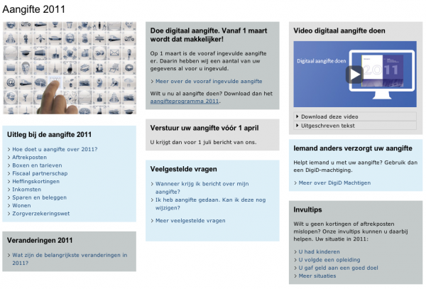 Belasting Aangifte 2011