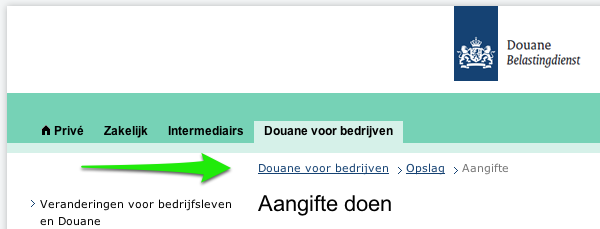 Aangifte doen Opslag Belastingdienst